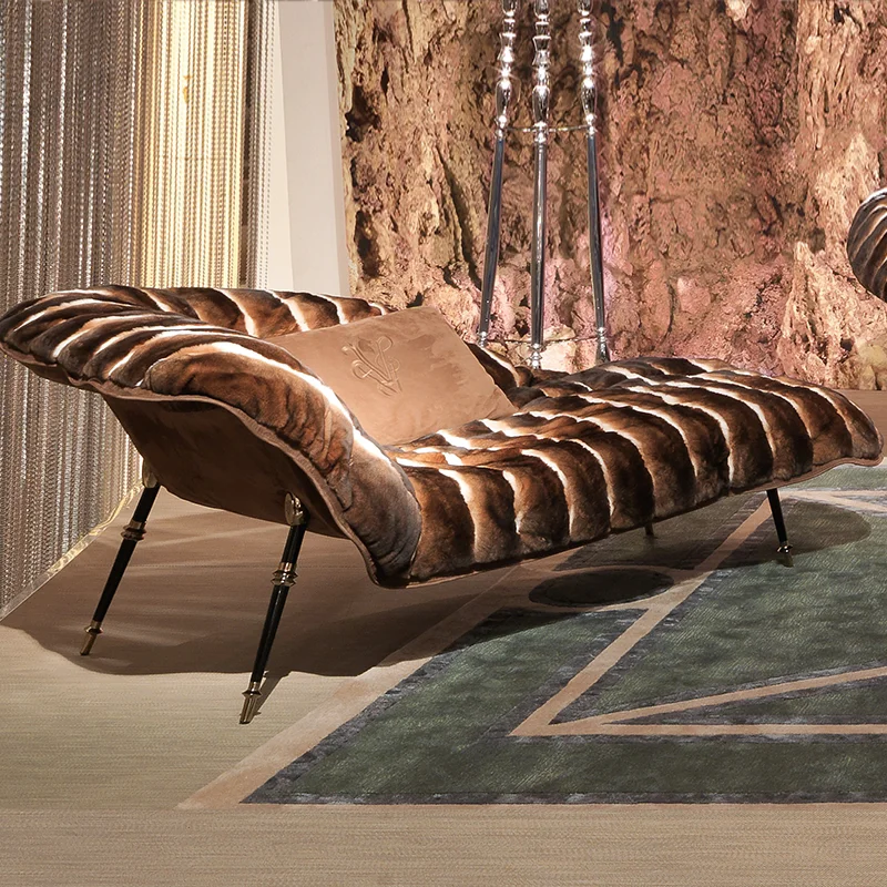 Роскошный светильник лый современный роскошный дизайнерский диван из матовой