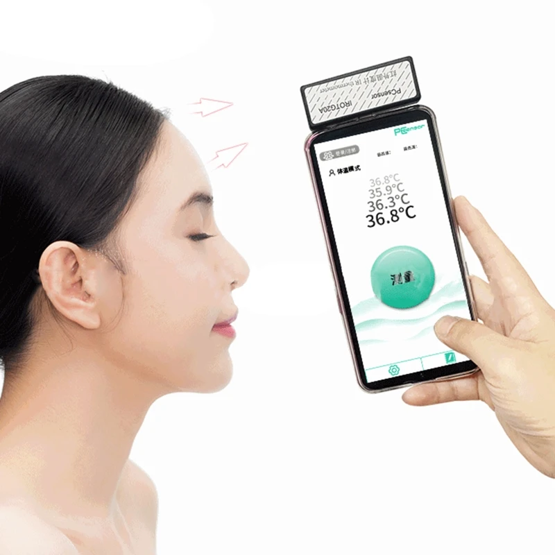 

Smart Phone Infrared Thermometer Thermal Temperature Pictures Recording Type-C OTG Android-OS APP