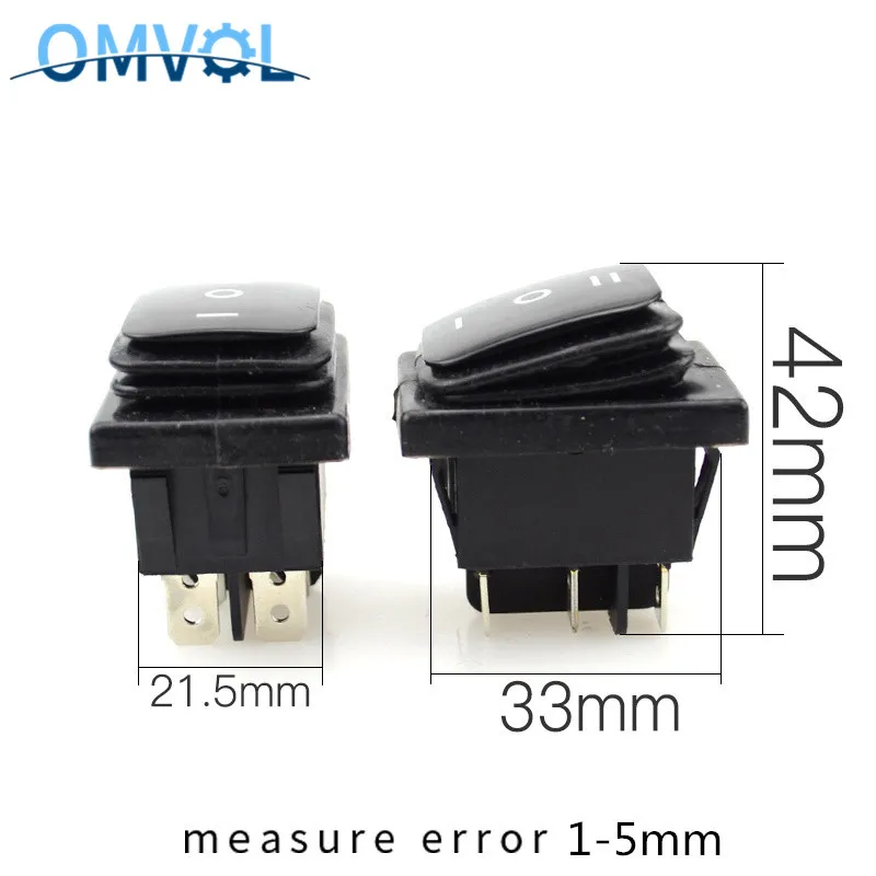 1 шт. мгновенный (вкл.) ВЫКЛ. Водонепроницаемый 6 контактный клавишный