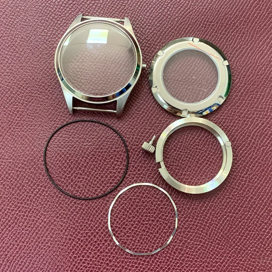 Часы с сапфировым стеклом японским часовым механизмом NH35 диаметром 40 мм чехол из