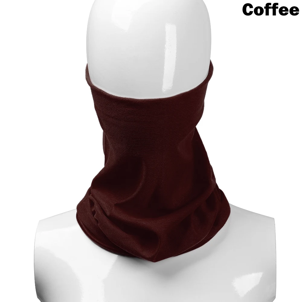 coffee 1 шт. мужские и женские модные термальные лыжные Снуд шарф шерстяная шапка, маска для лица шеи Теплый капюшон зимняя Лыжная одежда аксессуары - Цвет: coffee