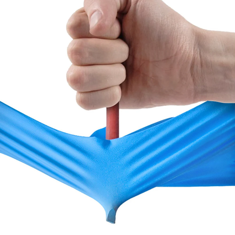 100 шт. Нескользящие одноразовые перчатки латексные противоконтактные для