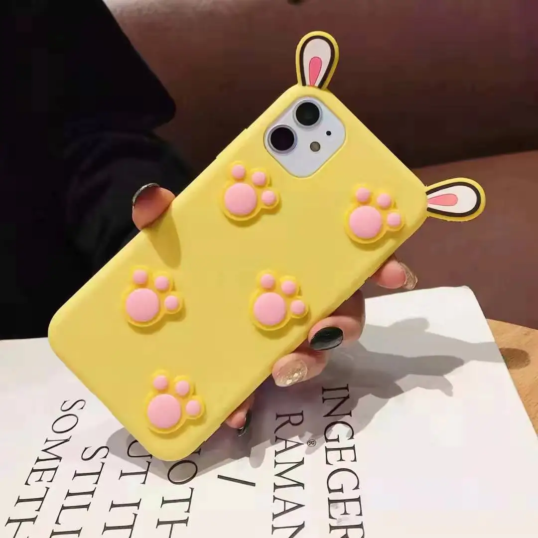 Чехол с кроличьими ушками для Oppo K5 A11X A11 A9 A5 2020 Realme XT X2 5 Q C2 C1 X 3 R17 R9 R9S Pro Lite