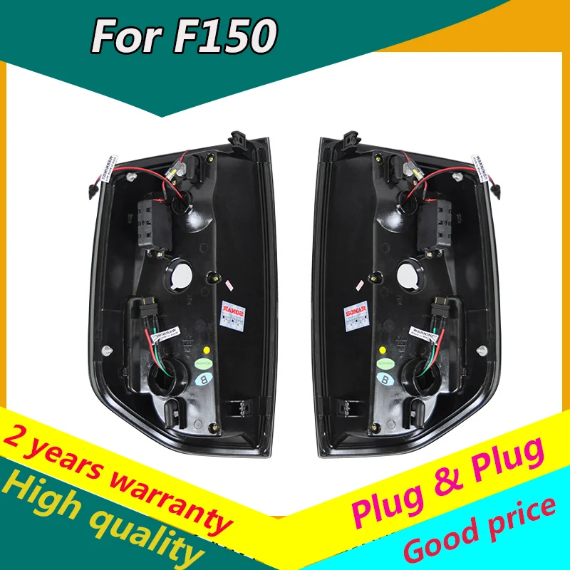 

KOWELL Car Styling for Ford F150 Raptor 2015 taillights LED Tail Lamp rear trunk lamp cover drl+signal+brake+reverse