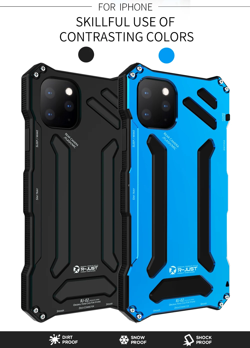 Гандам 3-Proof металл+ пластиковая гелевая Крышка для Apple iPhone 11 Pro max Жесткий Чехол для спорта на открытом воздухе противоударный ударопрочный сверхмощный
