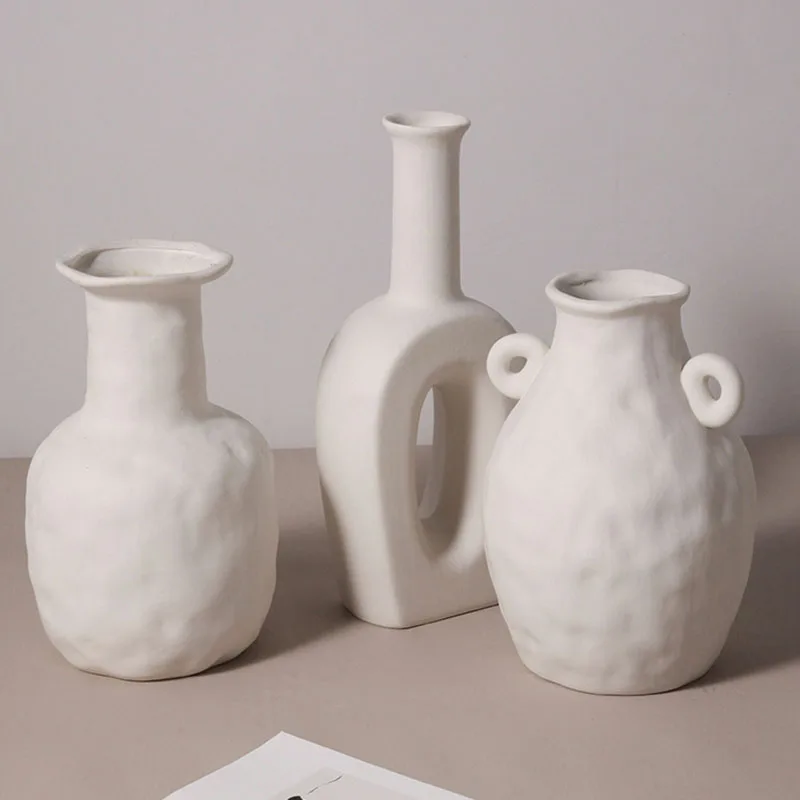 Керамическая ваза в современном дизайне декоративные вазы для гостиной товары