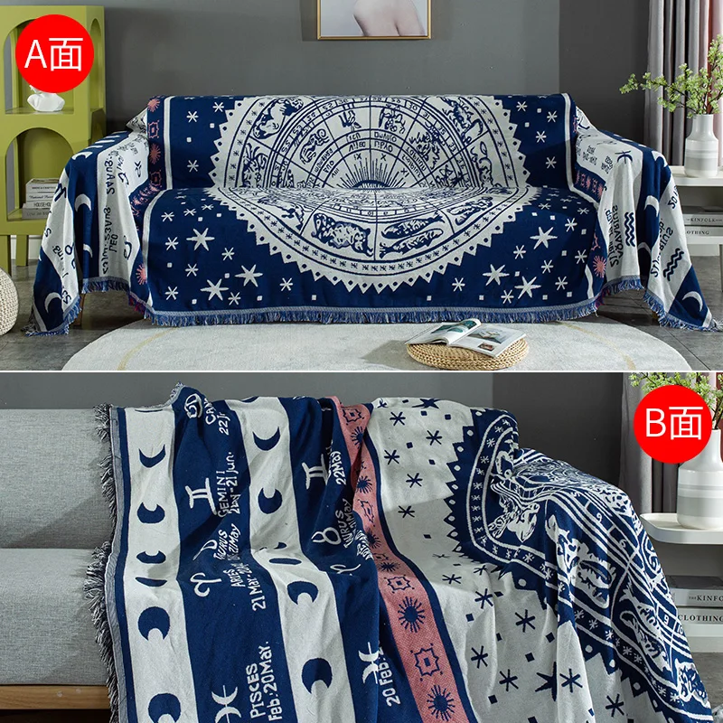 

European Luxury 1/2/3/4-seater Sofa Cover Solid Color Universal Sofa Towel with Lace Embroided All-inclusive Dust Couch Cover