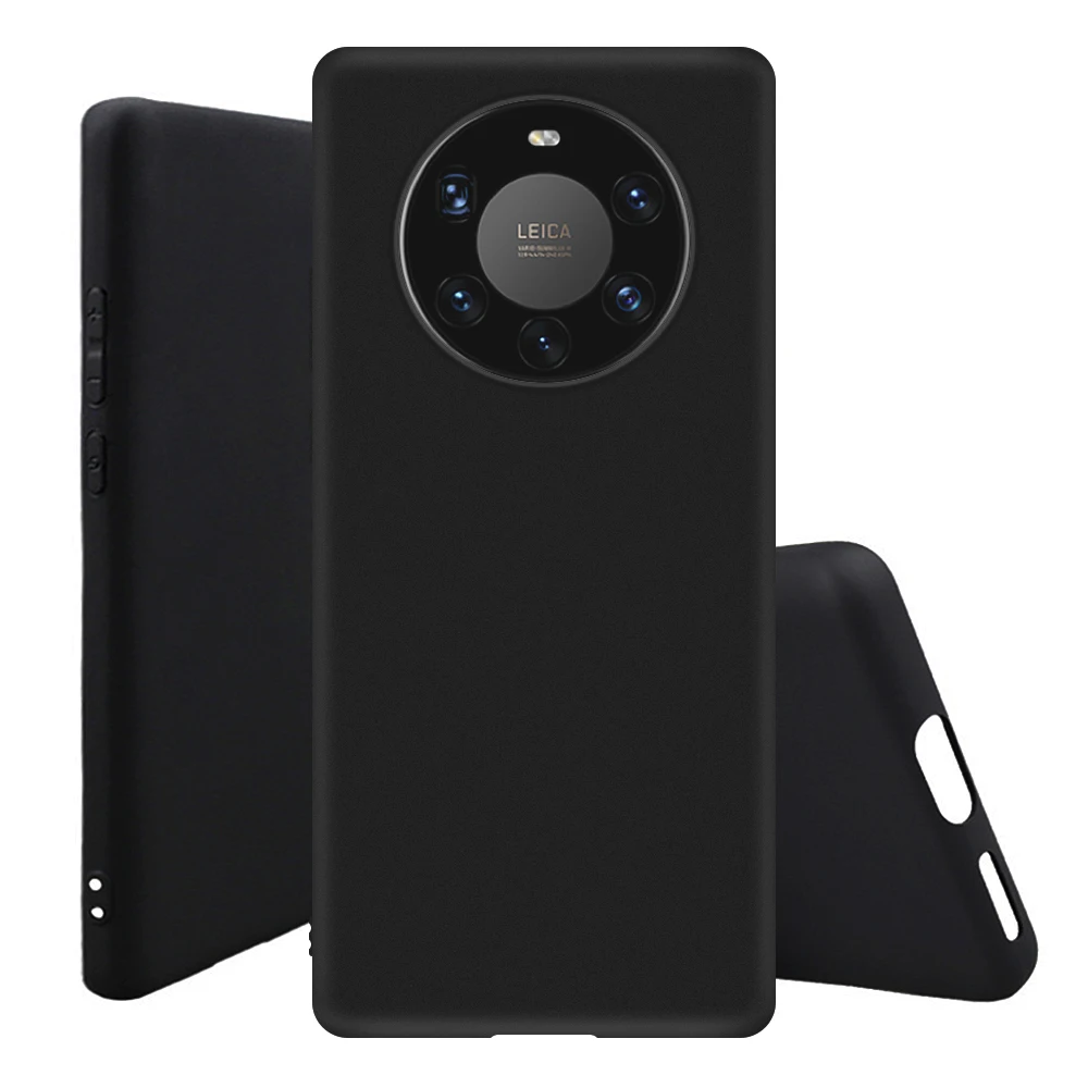 

Soft Cover For Huawei P 50 40 Pro Plus Lite Camera Lens Protection Black Phone Case For Huawei Mate 40 30 20 10 X Pro Plus Lite