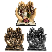 religious character resin statue the last supper on the palm christian jesus resin sculpture home decoration figurine ornament