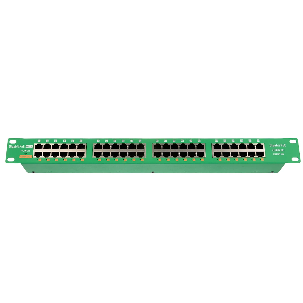 24 порта активный 802.3at PoE инжектор для мощных устройств таких как Cisco WiFi APs PTZ камеры