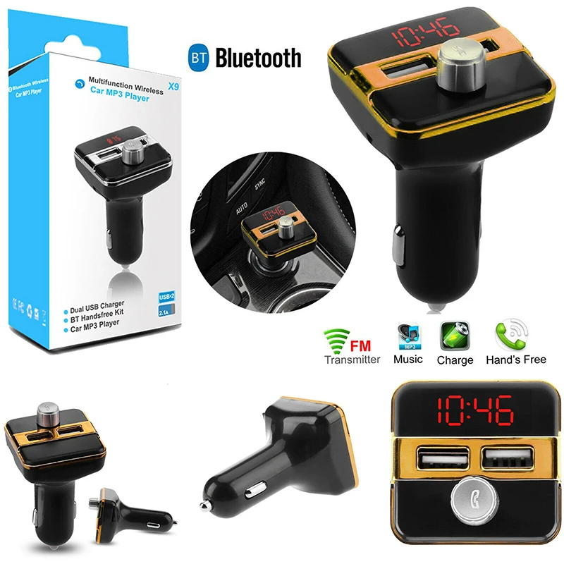 Wireless Bluetooth Handsfree Transmitter Car MP3 FM Player Double USB LCD Charger V-Best | Автомобили и мотоциклы