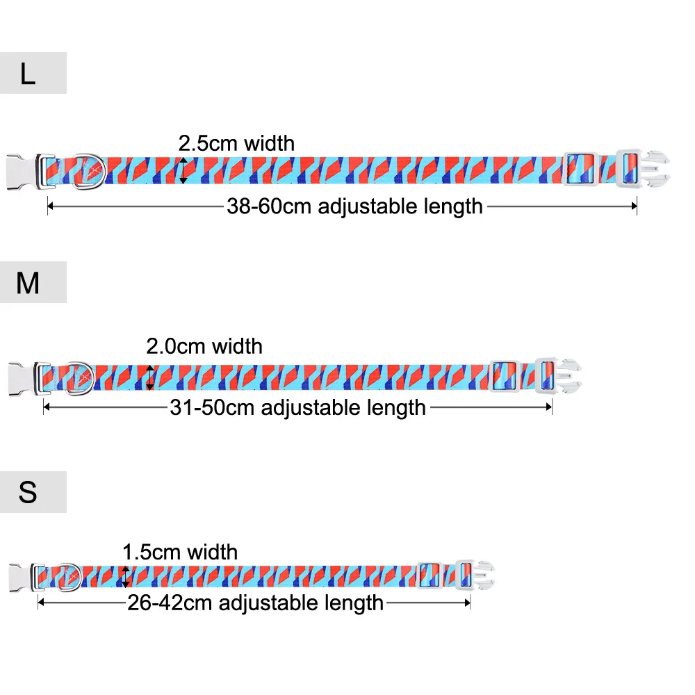 Ошейник для собак AiruiDog с бесплатной гравировкой регулируемый цветочный