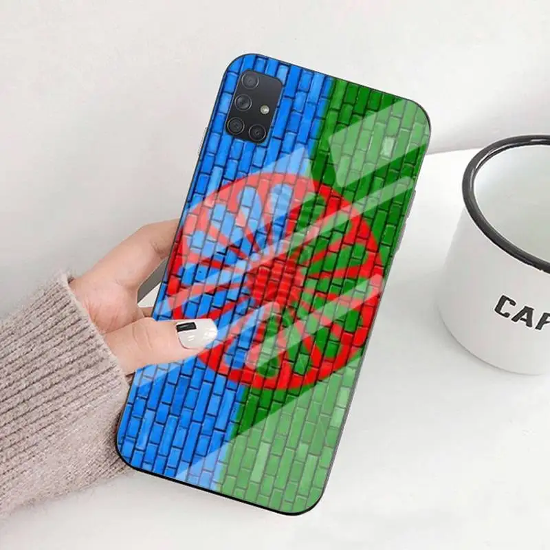 

Gypsy Romani Roma Flag Soft Cover Phone Case For Samsung S6 7edge 8 9 10e 20plus S20 Ultra Note8 9 10pro A72018 Tempered Glass