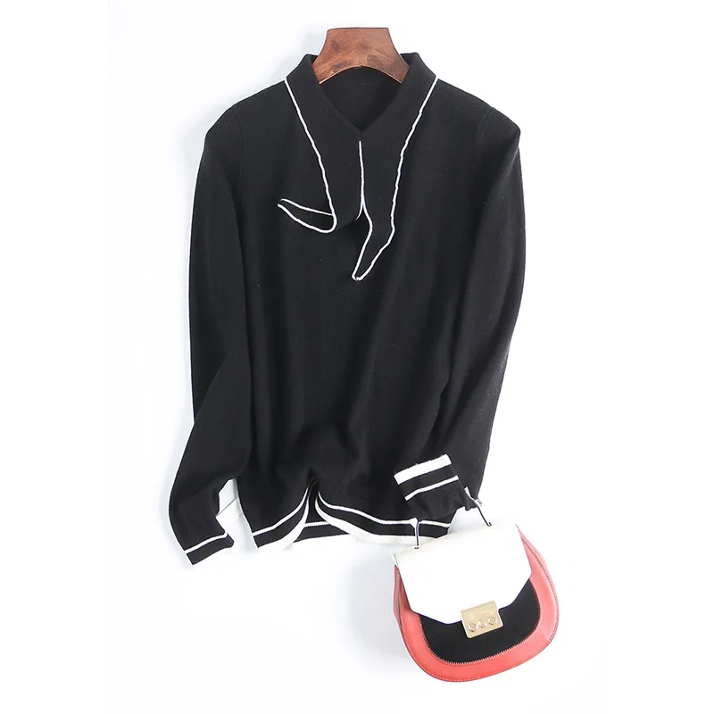 

New Contracted joker long sleeved blouse western style women s sweaters