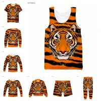 vitinea new 3d full print tiger t shirtsweatshirtzip hoodiesthin jacketpants four seasons casual w27