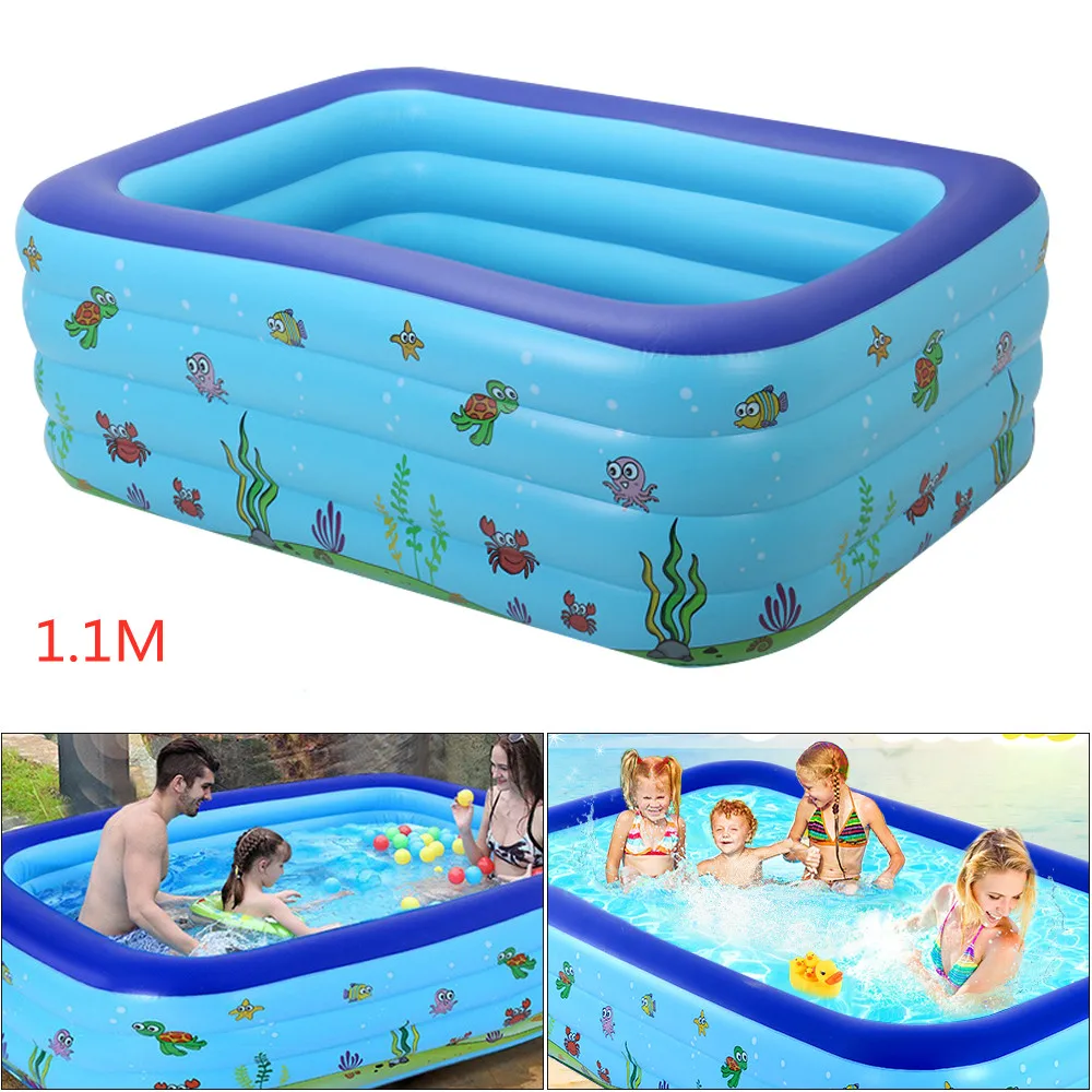 

Надувной бассейн для детей и взрослых, Детская ванна, квадратный детский бассейн для дома, 110 см