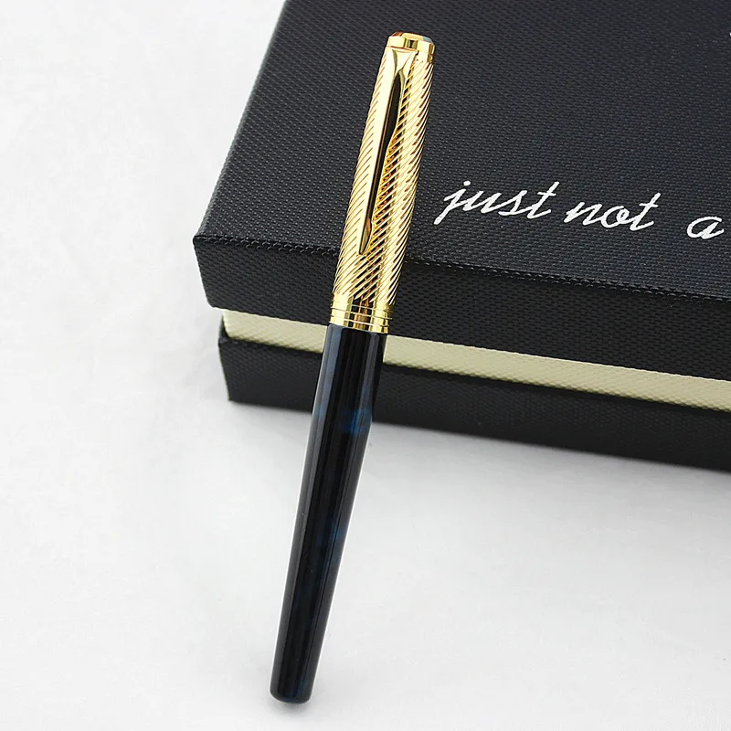 Business Signature Pen Luxury Metal 0.38/1.0/0.5mm Fountain Pen Ink Pen Nib Iraurita Pen Stationery Office School Supplies