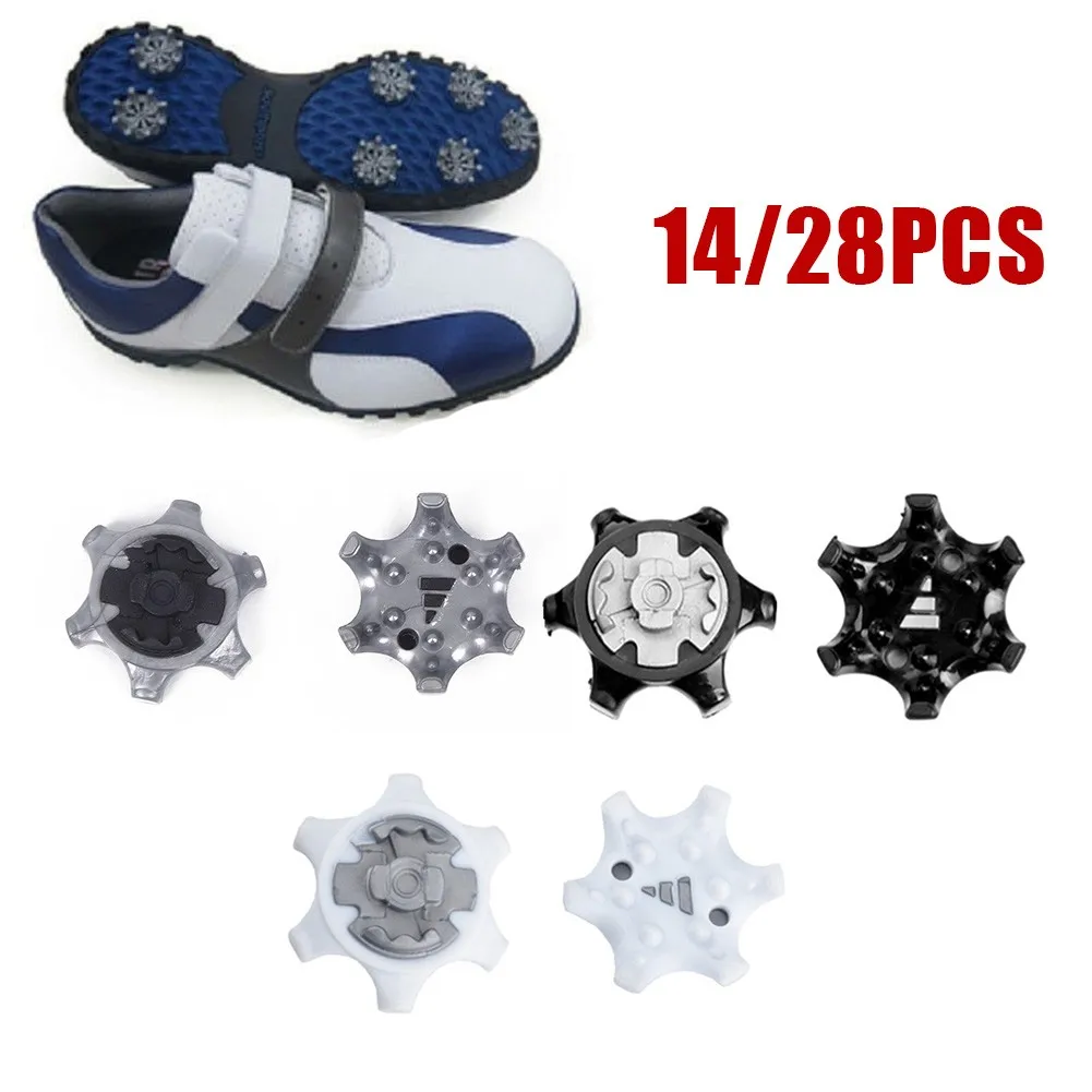 

14/28pcs Golf Shoe Spikes Pins Cleats Screw-In Removal 1/4 Turn Fast Twist Shoe Spikes For FootJoy THINtech Replacement Parts