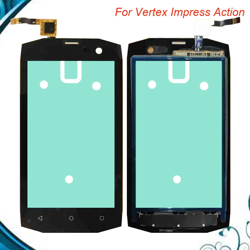 Дигитайзер сенсорного экрана для Vertex Impress Action сенсорный экран переднее стекло