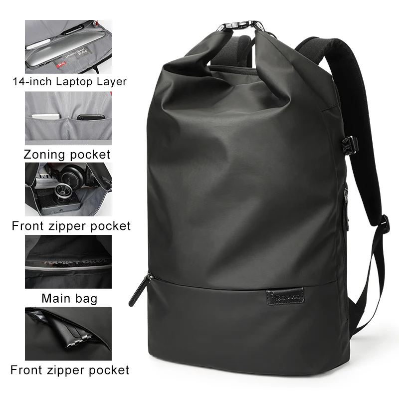 oiwas men backpack fashion trends youth leisure traveling schoolbag boys college students bags computer bag backpacks free global shipping