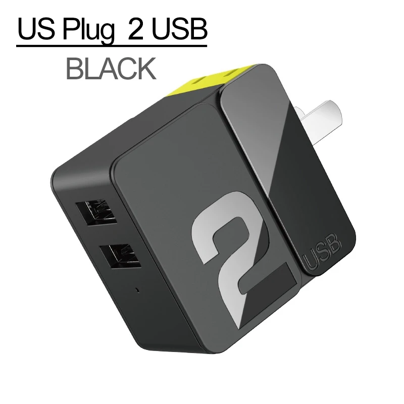 ROCK 5 V/4A USB зарядное устройство Универсальное зарядное устройство для мобильного телефона 4 USB зарядное устройство для iPhone samsung HUAWEI XIAOMI EU US - Тип штекера: US 2 USB