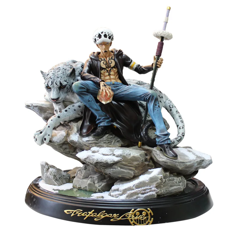 

Anime One Piece Figure Trafalgar Law Snow Leopard Scene GK Devil Fruit PVC Action Figure Toy Game Statue Collection Model Doll