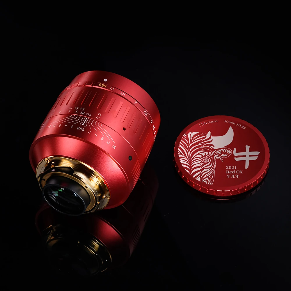 

2021 Limited TTartisan 50mm F0.95 M Red Lens for Leica M Cameras M9 M10 M50 Camera Lens