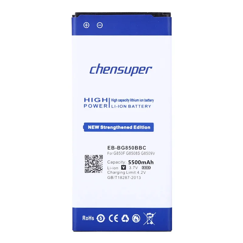 Аккумулятор высокой емкости для Samsung Galaxy Alpha G850F G8508S G8509V G850 G8508 G850T G850V G850M 5500 мАч |high