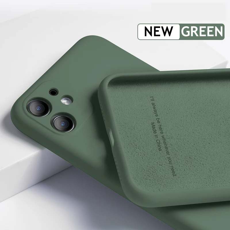 Силиконовый однотонный чехол для iPhone 12 SE 2 2020 XS 11 Pro MAX XR X Max карамельные чехлы