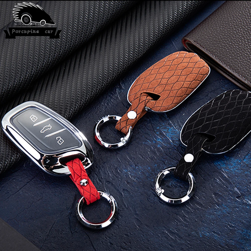 Цинковый сплав кожа ТПУ автомобильный брелок чехол набор защита кожи для MG