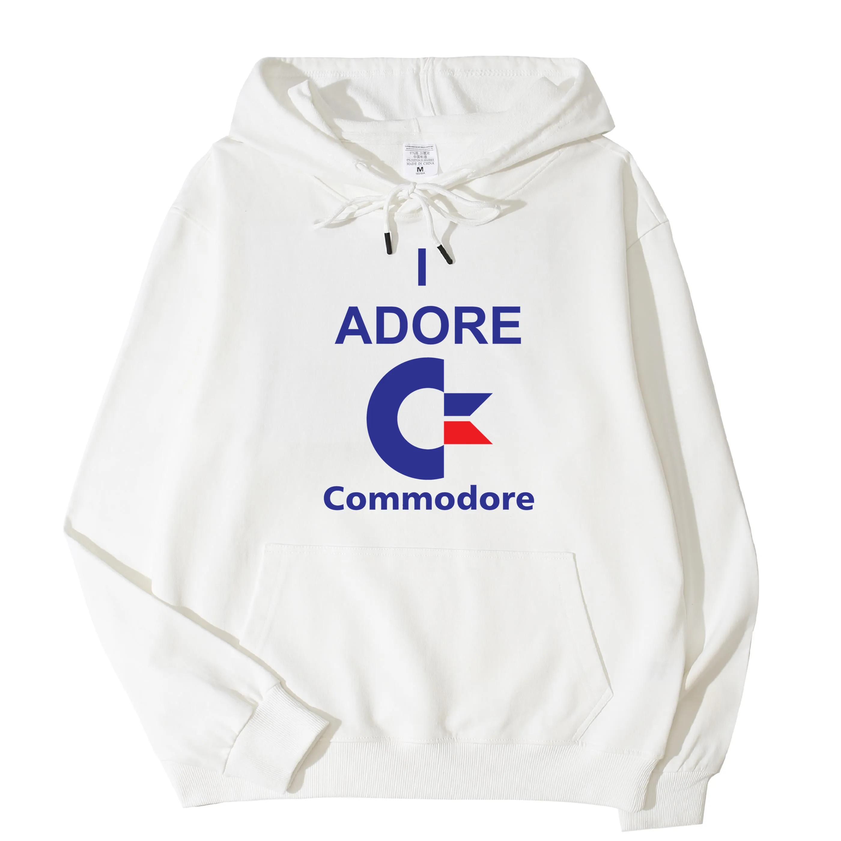 

Commodore 64 2021 Classic Fashion High Quality Printed Hoodie 100% Cotton Pocket Sweatshirt Unique Unisex Top Asian Size