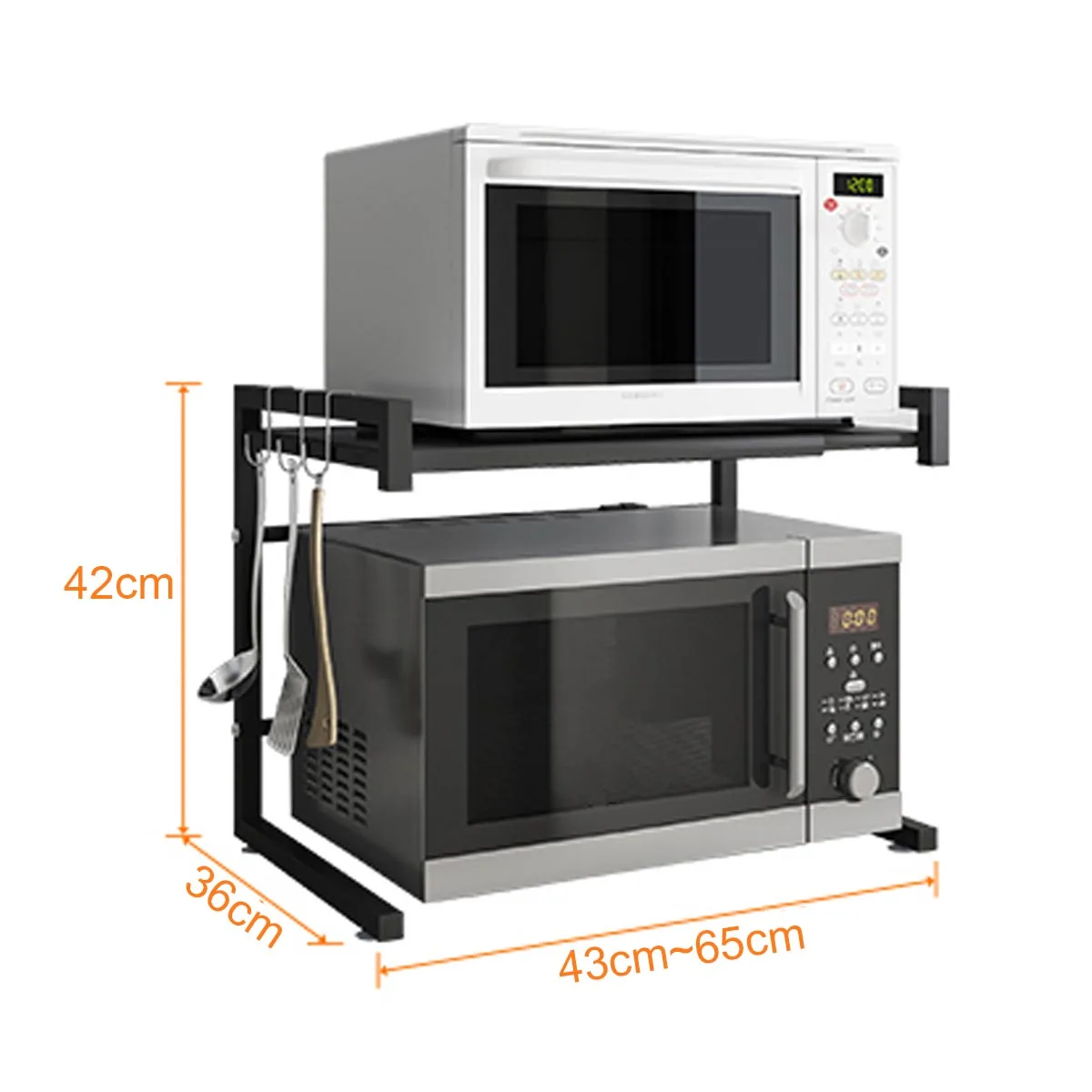 

Kitchen Organizer Holder Microwave Oven Shelf Metal Multi Function Stand Many Layers Dish Space Saving Rack Kitchen Tool Shelf