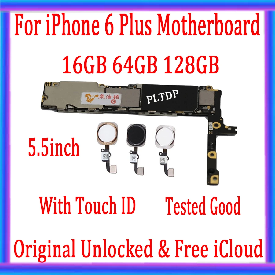 Оригинальная материнская плата для iPhone 6 Plus 5 дюйма 16 Гб 64 128 ГБ разблокированная