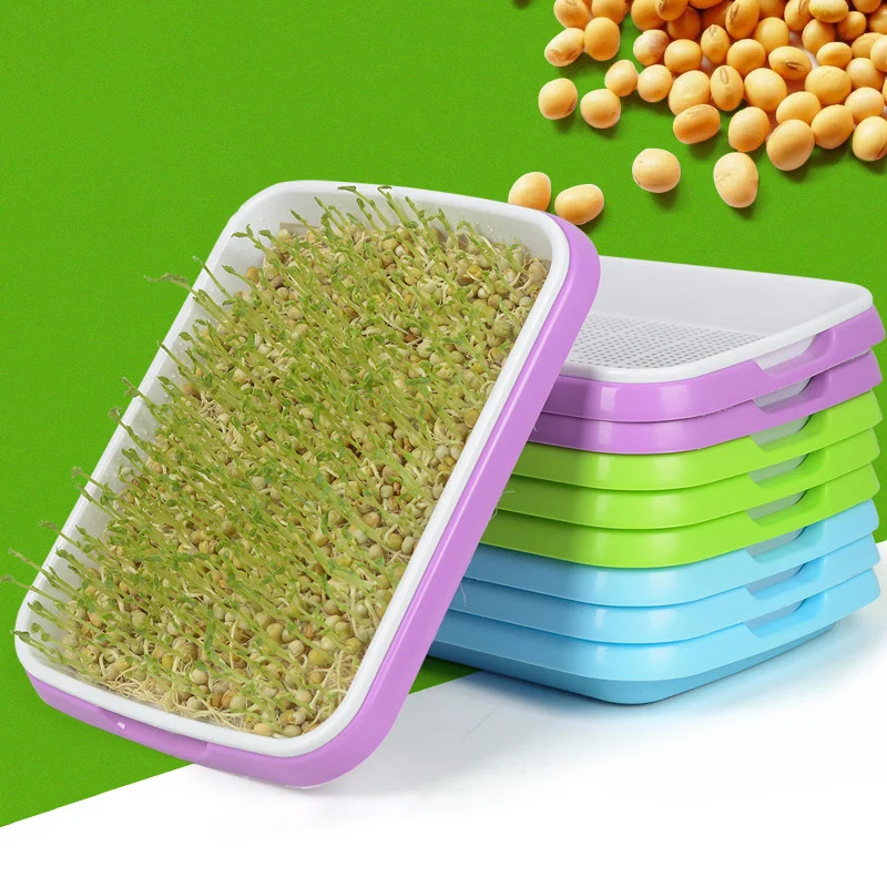 

Double-Layer Hydroponics Seed Germination Tray Seed Sprouter Nursery Tray Grow Nursery Pots Vegetable Seedling Pot