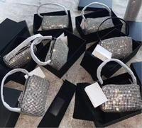 102157 classic trendy brand luxry design fashion rhinestone bag genuine leather one shoulder women handbag small square bag a2