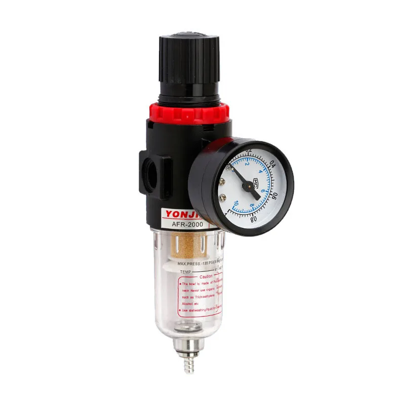 

1pc AFR-2000 Pneumatic Filter Air Treatment Unit Pressure Regulator Compressor Reducing Valve Oil Water Separation Gauge AFR2000