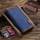 Чехол с откидной крышкой для iPhone 12 Pro Max 12 11 Pro XR XS макс 7 8 Plus из искусственной кожи Винтаж цветовой контраст Магнитный кошелек наручный ремешок к чехлу