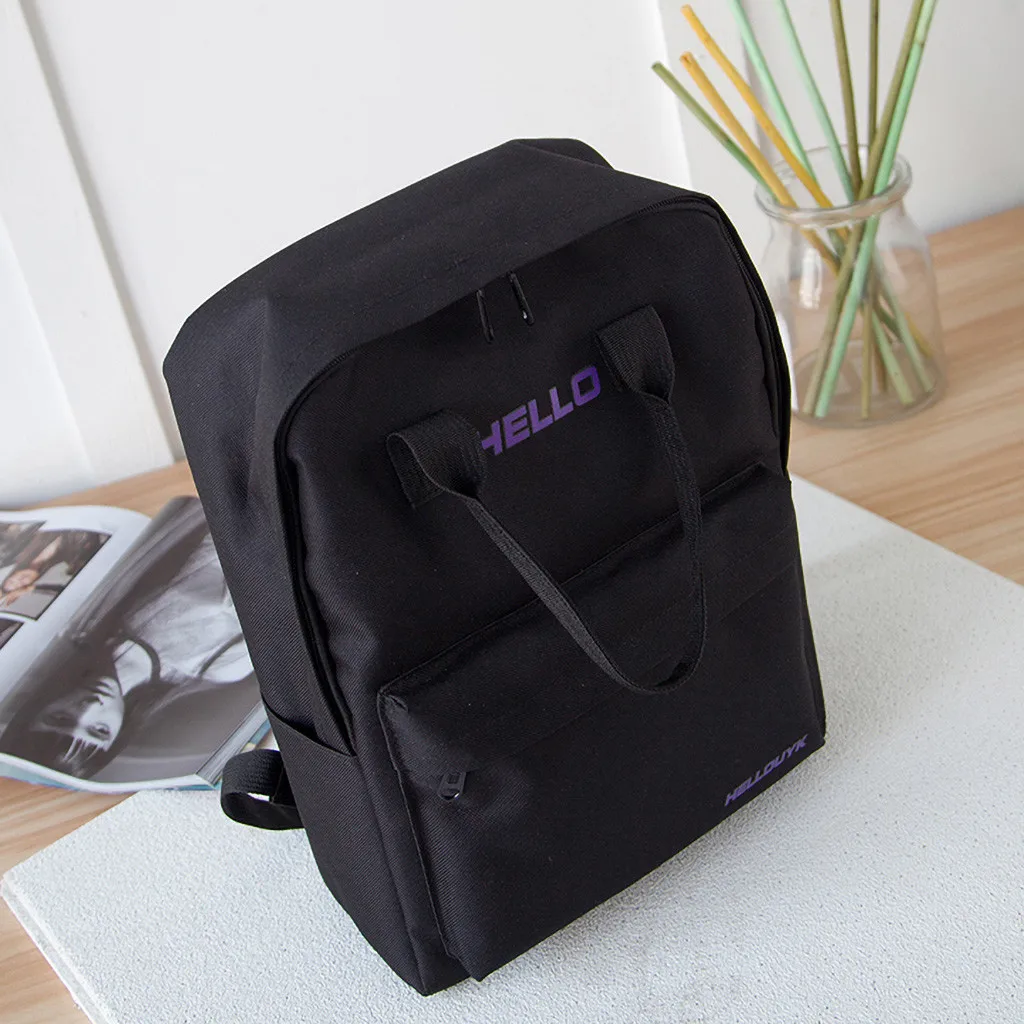 Школьные ранцы для девочек-подростков вместительные однотонные