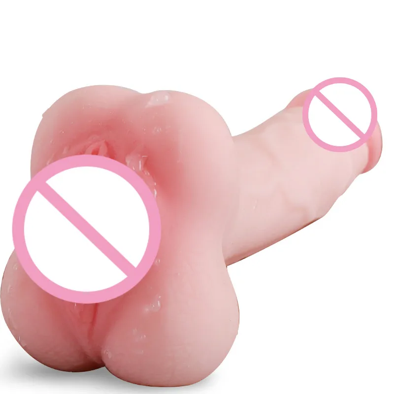 Большой фаллоимитатор мастурбатор с Киской интимные товары для взрослых