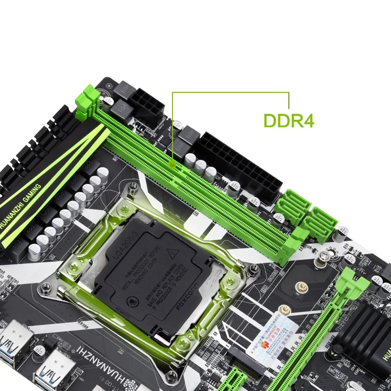 HUANANZHI X99-8M слот для материнской платы LGA2011-3 USB3.0 NVME M.2 SSD Поддержка DDR4 REG ECC память и
