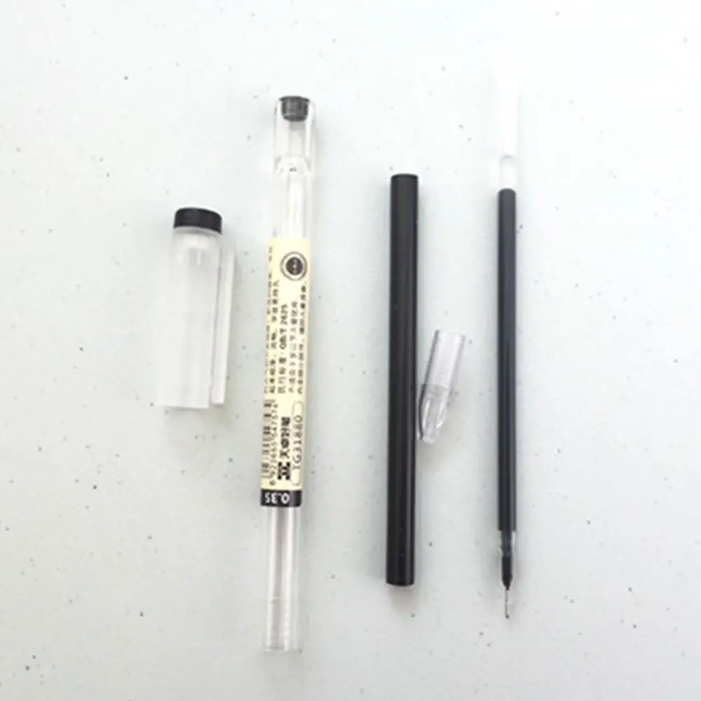 

Gel Ink Pen Japanese Style Plastic 0.35mm Supplies Stationery Roller Ball Pen Fine Line Students Children