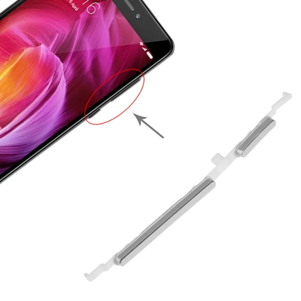 Кнопка питания и кнопка регулировки громкости для Xiaomi Redmi Note 4 боковые кнопки запасные части Переключатель гибкий кабель