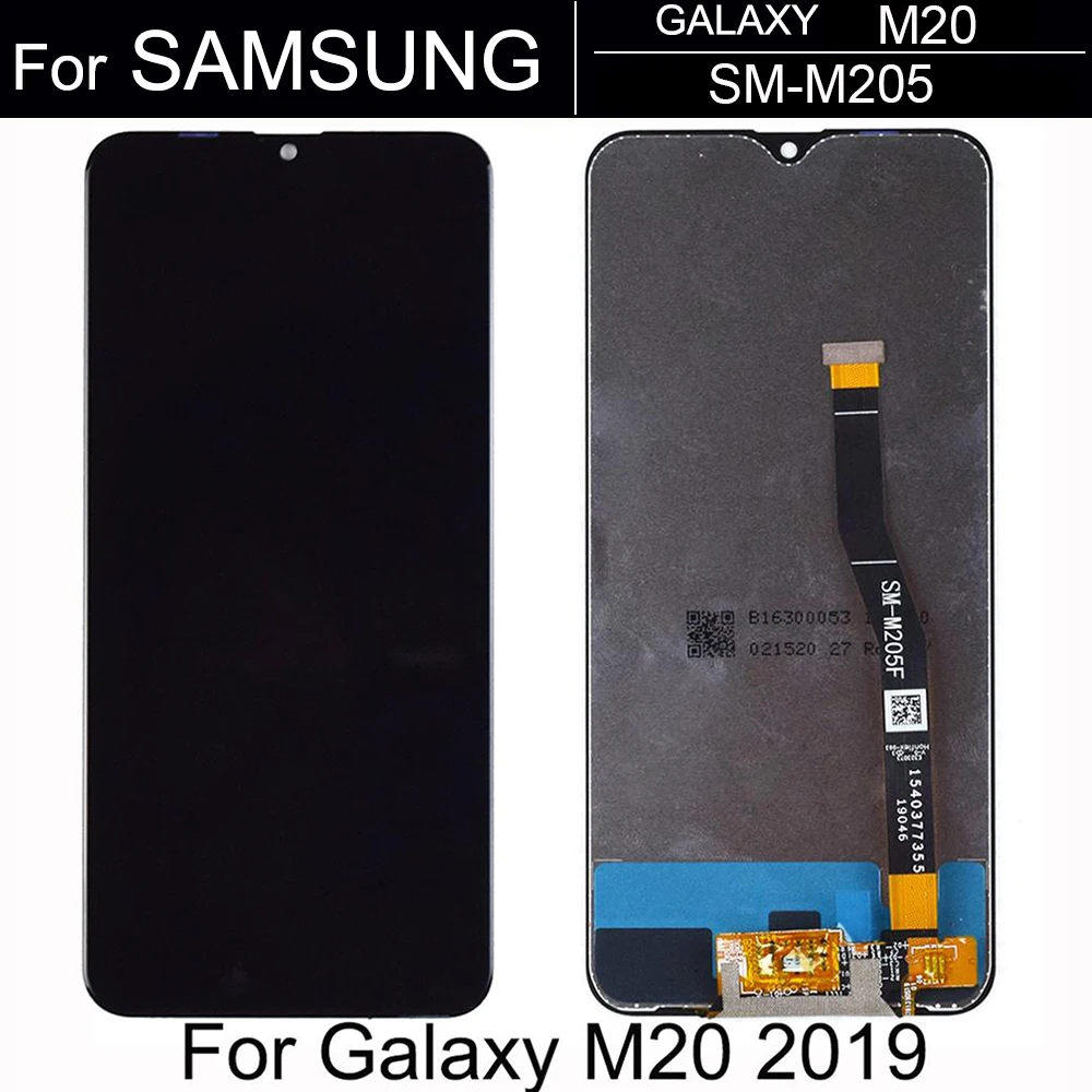 Дисплей SUPER AMOLED для Samsung Galaxy M20 2019 черный