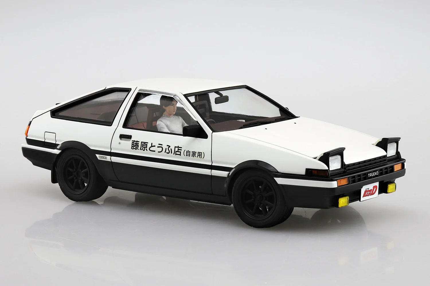 Aoshin 05954 1/24 Initial D AE86 w/гоночный автомобиль с куклой и двигателем хобби игрушка