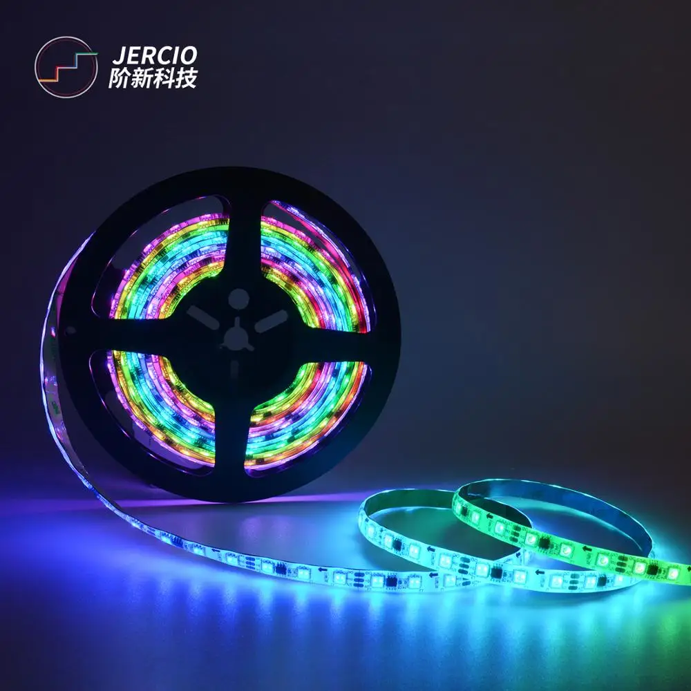 WS2811 RGB светодиодный полосы светильник 5050 SMD адресуемый 30/48/60 s Внешний 1 IC
