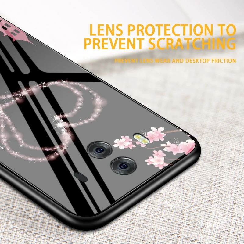 

Tempered Glass Case For Huawei Mate 10 10 Lite 20 Pro P Smart Plus P Smart Z P20 P20 Lite P30 Pro Nova 2i 5i Lotus Flower Case