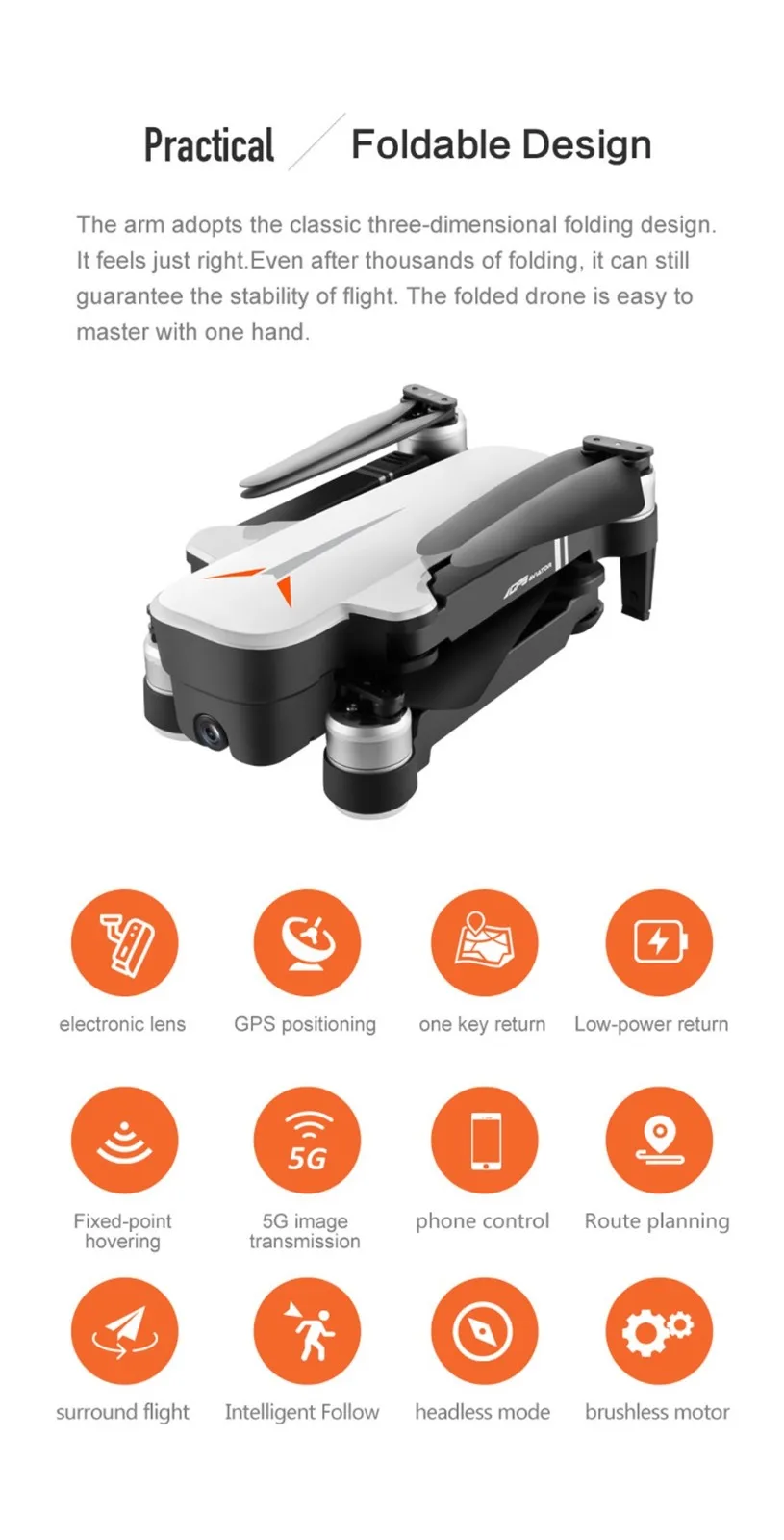 Складной Дрон GPS 5G WI FI FPV 4K 12MP Камера бесщеточный селфи Профессиональный Вертолет