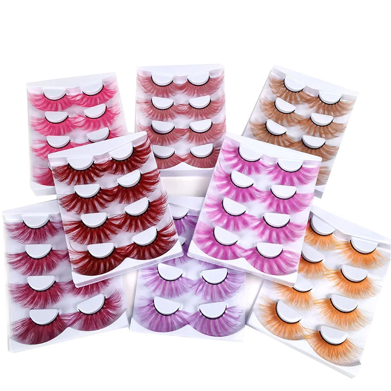 

Технические объемные 3d драматические накладные ресницы 40 пар праздвечерние чные радужные ресницы красочные длинные норковые ресницы пост...