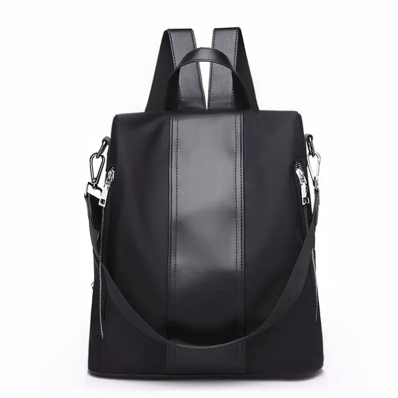 Black Mochilas женский рюкзак, Женский кошелек, водонепроницаемый нейлоновый Противоугонный рюкзак, легкие сумки на плечо, женская сумка, женская сумка - Цвет: Black
