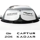 Автомобильный солнцезащитный козырек на лобовое стекло для Renault Captur Clio Fluence Kadjar Koleos Laguna Megane Scenic Zoe автомобильные солнцезащитные аксессуары